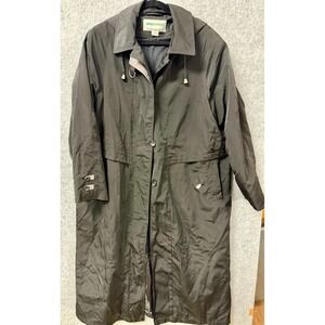 Fitzwright Rain Shredder Full Length Coat with‎ Removable Liner Women's Size 16